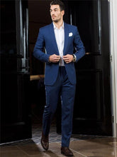 Load image into Gallery viewer, Black Normal Days Men's Work Suit Custom Made blazer masculino slim fit men blazer 3 Pieces suits wedding groom costume homme