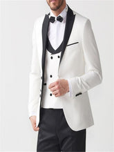 Load image into Gallery viewer, Black Normal Days Men's Work Suit Custom Made blazer masculino slim fit men blazer 3 Pieces suits wedding groom costume homme