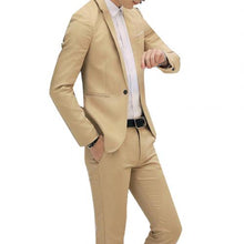 Load image into Gallery viewer, Men Wedding Suit set 2pcs Male Blazers Slim Fits Suit For Men Costume Business Formal traje hombre Classic Black costume homme
