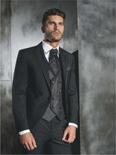 Load image into Gallery viewer, Black Normal Days Men's Work Suit Custom Made blazer masculino slim fit men blazer 3 Pieces suits wedding groom costume homme

