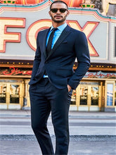 Load image into Gallery viewer, Black Normal Days Men's Work Suit Custom Made blazer masculino slim fit men blazer 3 Pieces suits wedding groom costume homme
