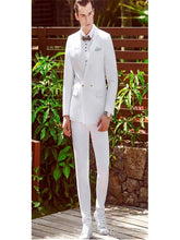 Load image into Gallery viewer, Black Normal Days Men's Work Suit Custom Made blazer masculino slim fit men blazer 3 Pieces suits wedding groom costume homme
