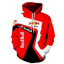 Load image into Gallery viewer, Nouveau modèle de taureau rouge mode hommes et femmes à capuche printemps et automne à manches longues en vrac 3D pull sweat-shirt Couple à capuche
