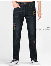 Load image into Gallery viewer, Bruce&amp;Shark New Jeans Men Fashion Casual High Quality Embroidery Straight leg Cotton Soften Thicken Streching SIZE 28 TO 42 8265

