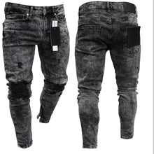 Load image into Gallery viewer, HOT New Style Men's Ripped Jeans Jumpsuits Hi Street Distressed Denim Bib Overalls For Men Slim fit High quality Suspender Pants
