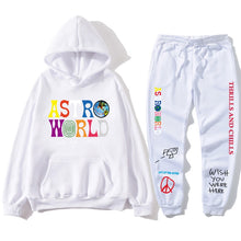 Load image into Gallery viewer, TRAVIS SCOTT ASTROWORLD hope you are here HOODIES fashion letters ASTROWORLD HOODIE streetwear + pants men's pullover sweatshirt
