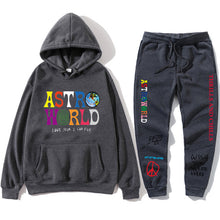 Load image into Gallery viewer, TRAVIS SCOTT ASTROWORLD hope you are here HOODIES fashion letters ASTROWORLD HOODIE streetwear + pants men's pullover sweatshirt
