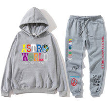 Load image into Gallery viewer, TRAVIS SCOTT ASTROWORLD hope you are here HOODIES fashion letters ASTROWORLD HOODIE streetwear + pants men's pullover sweatshirt

