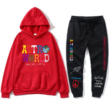 Load image into Gallery viewer, TRAVIS SCOTT ASTROWORLD hope you are here HOODIES fashion letters ASTROWORLD HOODIE streetwear + pants men's pullover sweatshirt
