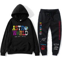 Load image into Gallery viewer, TRAVIS SCOTT ASTROWORLD hope you are here HOODIES fashion letters ASTROWORLD HOODIE streetwear + pants men's pullover sweatshirt
