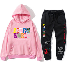 Load image into Gallery viewer, TRAVIS SCOTT ASTROWORLD hope you are here HOODIES fashion letters ASTROWORLD HOODIE streetwear + pants men's pullover sweatshirt
