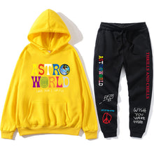 Load image into Gallery viewer, TRAVIS SCOTT ASTROWORLD hope you are here HOODIES fashion letters ASTROWORLD HOODIE streetwear + pants men's pullover sweatshirt
